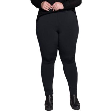 Imagem de Calça Legging Plus Size Peluciada Térmica Suplex Corrente Marinha Ref. 04.111