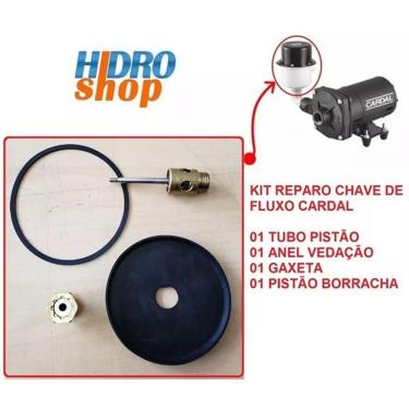 Imagem de Kit Reparo Chave de Fluxo Pressurizador Cardal Potenza -  PR120K100