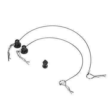 Imagem de Grampos de carca?a de carro rc,pino de grampo de fio de concha de corpo anti-perdido de carro rc com retentor de parafuso, adequado para carro rc traxxas 1/10(black), clipe de corpo carro rc pin