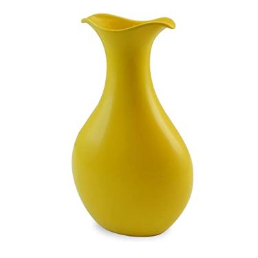 Imagem de Ceraflame Vaso de Cerâmica Tulipa 32cm Amarelo - Decor