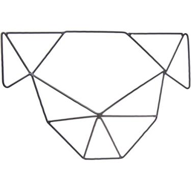 Imagem de Cabeca De Ferro Cachorro Decorglass Preto