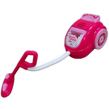 Imagem de Aspirador De Pó Rosa Infantil Com Som Vacuum Cleaner Limpeza Casa - Im