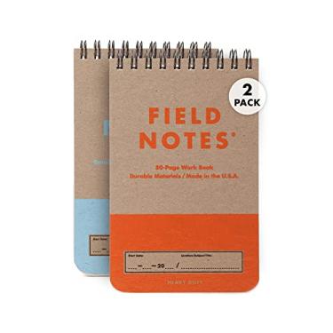 Imagem de Field Notes: Pacote com 2 edições resistentes - Livros de notas encadernadas em espiral superior - Papel pautado e gráfico - 9 x 13 cm
