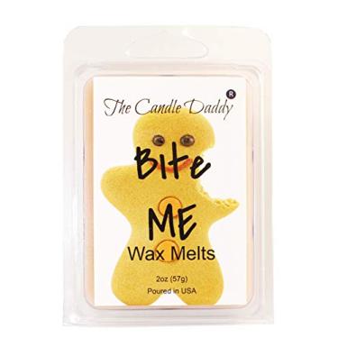 Imagem de The Candle Daddy Bite Me – Fragrância de biscoito de gengibre – Cubo de cera perfumada máxima derrete – 59 ml por pacote – Derramado à mão em Indiana
