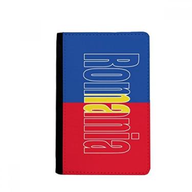 Imagem de Porta-passaporte com nome da bandeira do país da Romênia Notecase Burse carteira porta-cartão, Multicolor