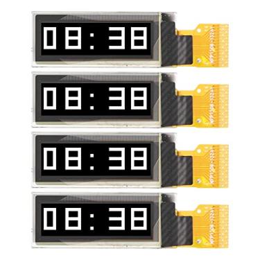 Imagem de Displays LCD 4PCS 14PIN Módulo Display 0.91in Com Interface IIC 128x32 Tela de Diodo Emissor de Luz Orgânica Displays LED de Segmento (Visor Branco MRA071‑1)