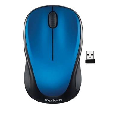 Imagem de Logitech Mouse sem fio M317, 2,4 GHz com receptor USB, rastreamento óptico de 1000 DPI, bateria de 12 meses, compatível com PC, Mac, laptop, Chromebook - azul