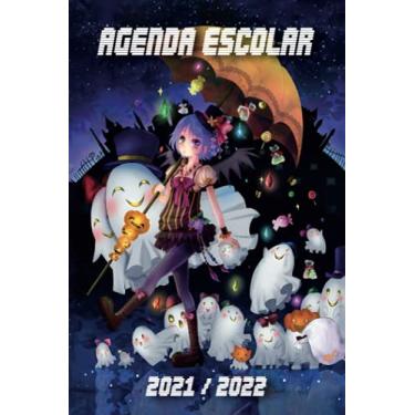 Imagem de Agenda escolar 2021 2022: Planificador escolar diario | Septiembre de 2021 a Agosto de 2022 | 2 días por página | Ideal para colegio, colegio y bachillerato | Manga anime