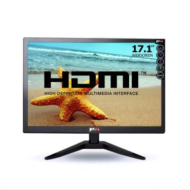 Imagem de Monitor Led Widescreen 17 Prizi Slim com hdmi, vga, 5Ms, Preto - PZ0017MHDMI