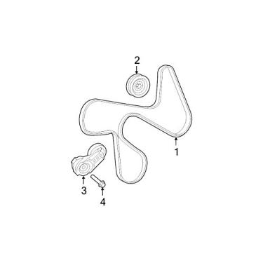 Imagem de Mopar 5303 2857AB, cinto de serpentina