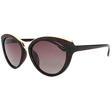Imagem de Óculos de Sol Feminino Gatinho Design Classico Oley Polarizado com Proteção Uv400 Y7416 (C1)