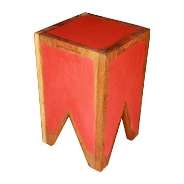 Imagem de Banco Volp Em Madeira De Demolição Medindo 35 x 35 x 45