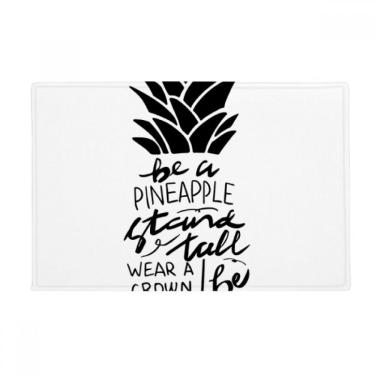 Imagem de DIYthinker Be a Pineapple Stand Tall Sweet Citote Tapete antiderrapante para porta de banheiro