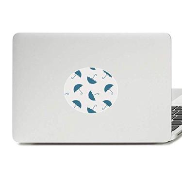Imagem de Guarda-chuva azul clima, chuva, nuvem, vinil, emblema, adesivo, notebook, decalque