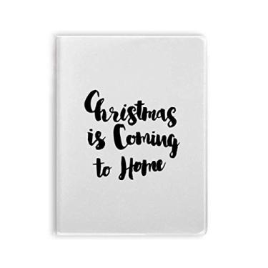 Imagem de Caderno de anotações Christmas Is Coming To Home capa de goma Diário capa macia