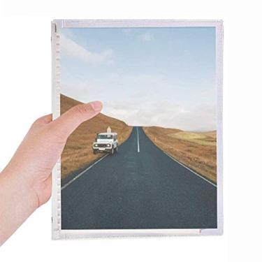 Imagem de Caderno de folhas soltas e diários de papelaria recarregável para carros de outono