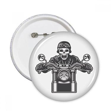 Imagem de Óculos de luz de esqueleto para motocicleta, padrão de pinos, emblema, decoração de roupas, 5 peças, presente