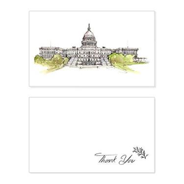 Imagem de Cartão de agradecimento do Capitólio dos Estados Unidos para aniversário, agradecimento de casamento