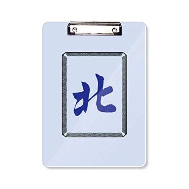 Imagem de Wind South Mahjong Tiles Padrão Prancheta Pasta Bloco de Escrita Placa de Apoio A4