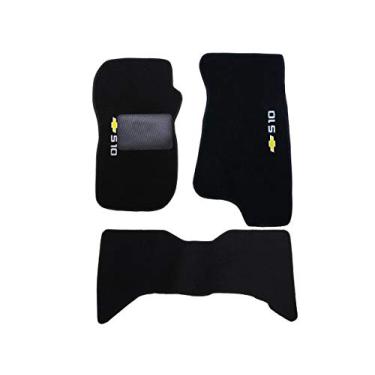 Imagem de Tapete De Carpete Para S10 2001 Até 2012 Preto