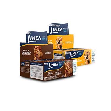 Imagem de Kit Barras De Cereais Banana Com Aveia e Barra De Cereais Trufa De Chocolate - 24 U - Linea