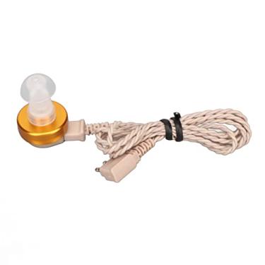 Imagem de Receptor de Dispositivo Auditivo, Dispositivo Auditivo Seguro Portátil Ergonômico Cabo de 2 Pinos Com Cúpula para Idosos para Viagens (Cor de carne)