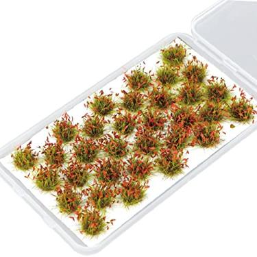 Imagem de shamjina Modelo de tufo de estático de 32 peças, modelagem de de, conjunto de flores para de construção de de layout de, outono vermelho