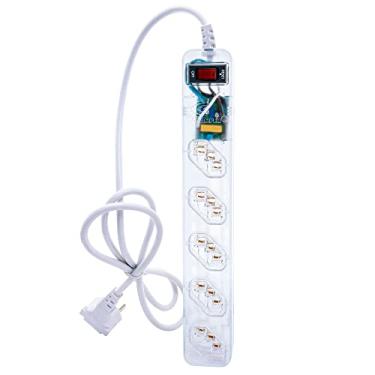 Imagem de Filtro de linha 5 tomadas Iclamper Energia 5 - Proteção contra raios - Transparente - 021067