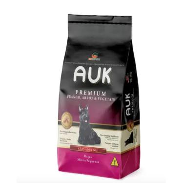 Imagem de Ração Premium para Cães Adultos Pequeno e Mini sabor Frango 20kg - AUK