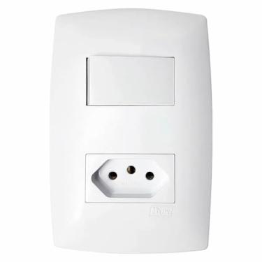 Imagem de Conjunto Interruptor paralelo e Tomada 10A Home Blux