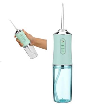Imagem de Irrigador Jato de Limpeza Dental Oral Eletrico Escova Dentes Implante Aparelho Ortodontico Protese Higiene Bucal