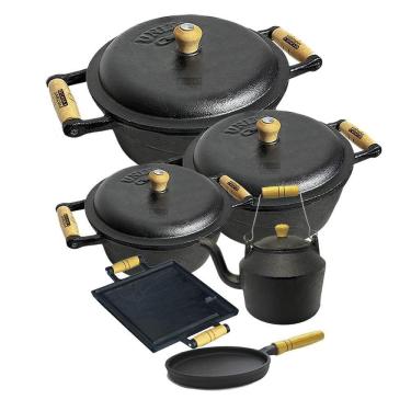Imagem de Jogo de Panela Ferro Fundido 6 Peças 2L
