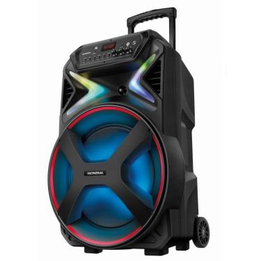 Imagem de Caixa de Som Amplificada Mondial Connect Lights Plus CM-700 700w Bivolt Preto