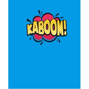 Imagem de Composition Notebook: Comic 'Kaboom' Theme Cover, Writing Journal Notebook, Lined Notebook, Home School Supplies, 7.5' x 9.25' inch, 120 pages of white lined paper.