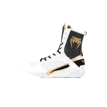 Imagem de Venum Tênis de boxe Elite - branco/preto e dourado