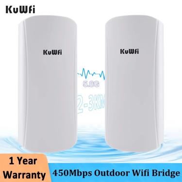 Imagem de Kuwfi Outdoor Wireless Bridge Roteador WiFi  Extensor De Longo Alcance  AP Ponto De Acesso