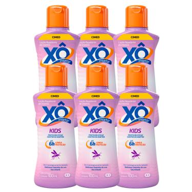 Imagem de Xô Inseto Kids Loção 100ml - Kit c/ 6 unid