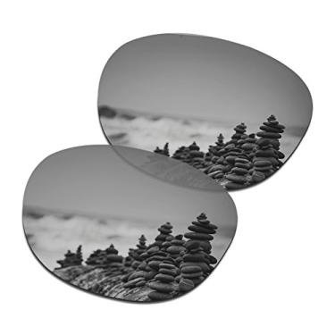 Imagem de SmartVLT Lentes de substituição masculinas de titânio prata para óculos de sol Oakley Latch OO9265