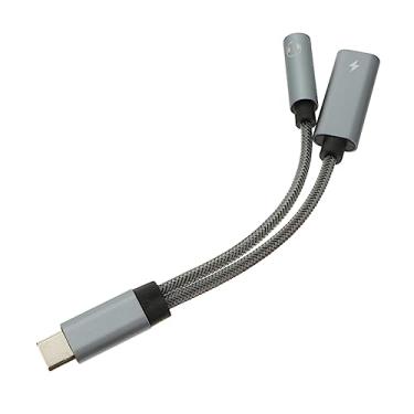 Imagem de Veemoon 1 Unidade Adaptador Conversor de carregamento e fones de ouvido Conversor de carregamento e áudio divisores USB tipo acessórios para fone de ouvido 2 em 1 carga rápida
