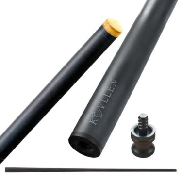 Imagem de KONLLEN Taco de sinuca eixo único 3/8X8 Quick loc 3/8 * 10 10,5/11,5/12,5 mm Tecnologia de fibra de carbono Bastão de taco de bilhar de baixa deflexão 73 cm