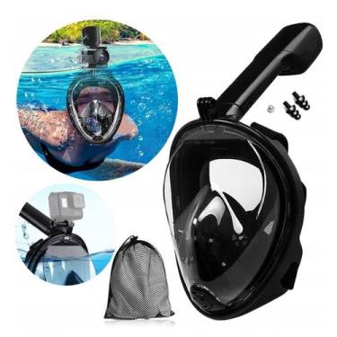 Imagem de Máscara De Mergulho Snorkel Full Face Antiembaçante 2 Geração Acessóri
