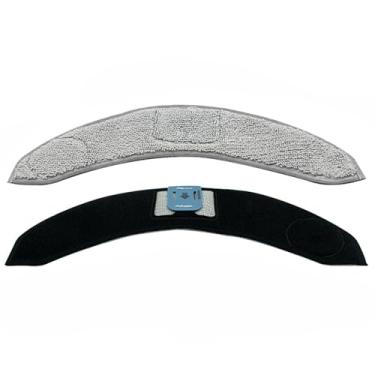 Imagem de HMHAMA Pacote com 2 almofadas de esfregão de substituição para iRobot Roomba Combo j7/ j7 +/j9+ acessórios de aspirador de pó robô, almofadas de refil de limpeza de microfibra, almofada lavável para