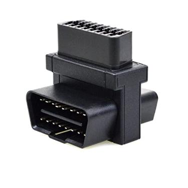 Imagem de EnruigeOK Pocket OBD2 OBDII completo 16 pinos 1 macho para 2 fêmea adaptador conversor divisor de cabo OBD (Tipo_2)