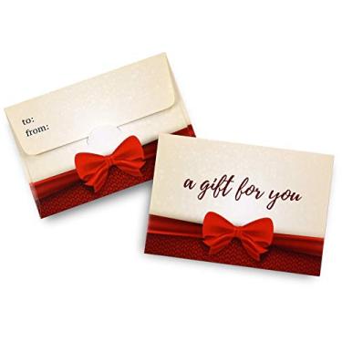 Imagem de Guardian 100 envelopes de vale-presente – porta-cartões de presente com laço – envelopes pequenos – Use como porta-cartão de presente de aniversário ou porta-chave – Mini envelopes (arcos)