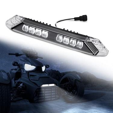 Imagem de KEMIMOTO Barra de luz de para-choque dianteiro LED compatível com Can-Am Ryker 600, 900, Sport and Rally Edition 2019-2023 Kit de luz de corrida diurna acessórios de luz preta