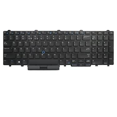 Imagem de Yesvoo Teclado US sem retroiluminação com ponteiro Stick para Dell Latitude E5550 E5570 5580 Precision 15 (7510) 17 (7710) 15 (3510) 3520 7520 7720, P/N: 0N7CXW NSK-LL0UC 01 SN72330. 2BL N7 CXW