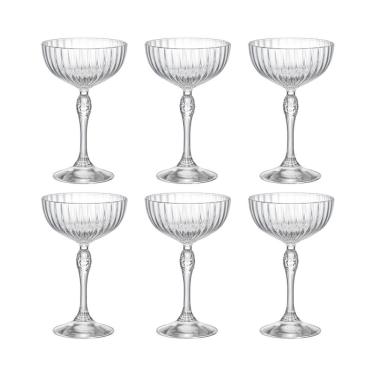 Imagem de Jogo de taças cocktail em vidro Bormioli Rocco America'20s 220ml 6 peças