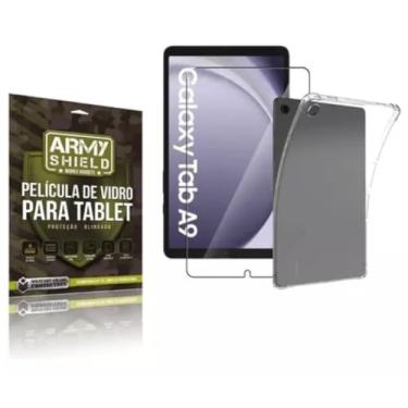 Imagem de Capa Silicone Para Galaxy Tab A9+ Plus X210/215 + Película de Vidro 3D - ArmyShield