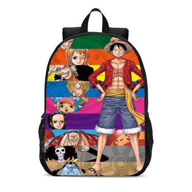 Imagem de Mochila Escolar Infanto Juvenil Anime One Piece Novidades Lançamento 0302-Unissex