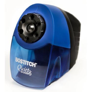 Imagem de Apontador de lápis elétrico Stanley Bostitch QuietSharp 6, 6 orifícios, azul (EPS10HC)